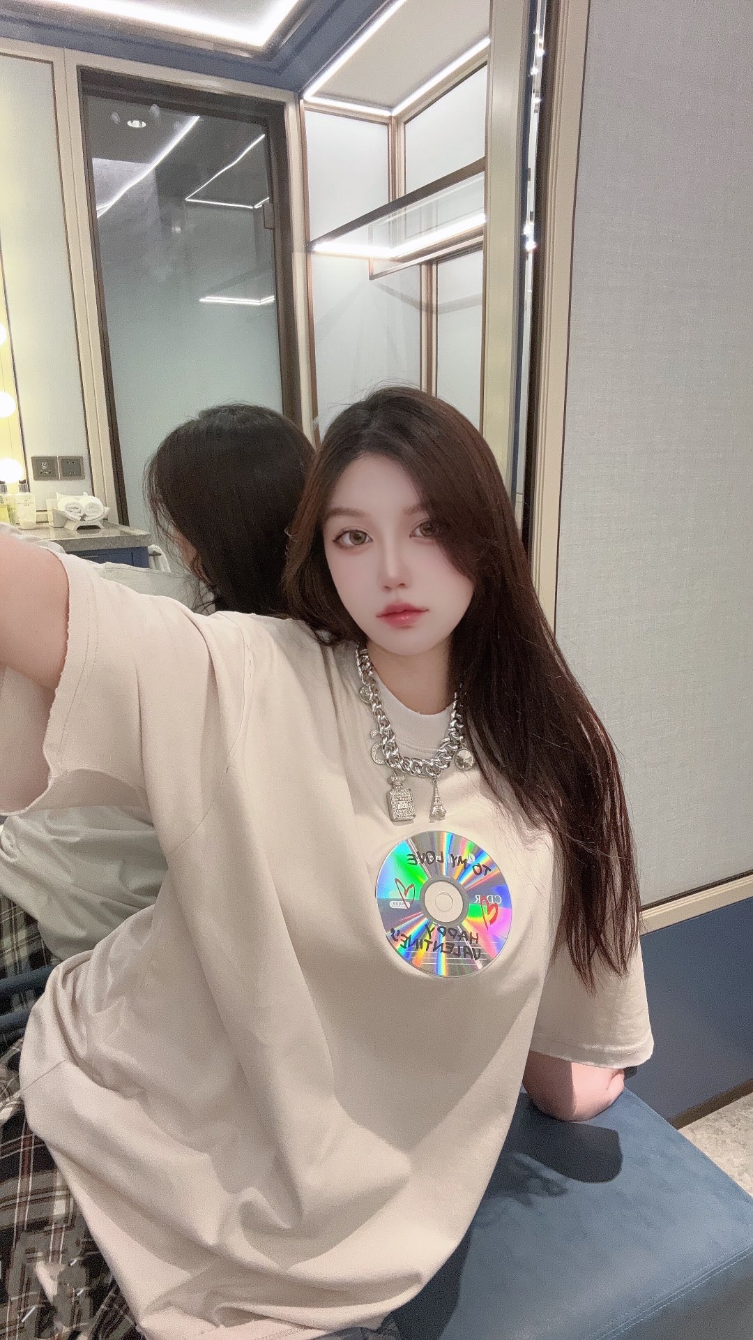 발렌시아가 발렌타인 CD 티셔츠