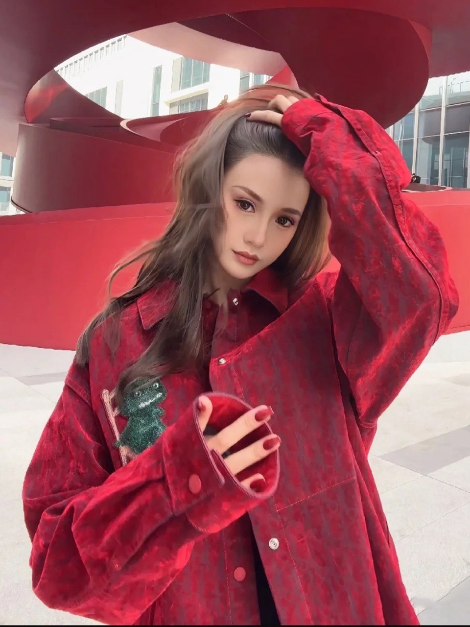 디올 청용 스탬프 남방