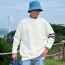 TB 톰브라운 라운드 풀오버 스웨터