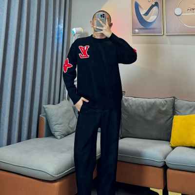 LV 루이비통 자카드 니트