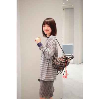 미우미우 스트라이프 라운드 긴팔