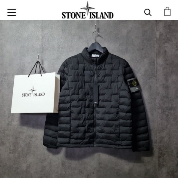 와펜패치 하이넥 다운패딩