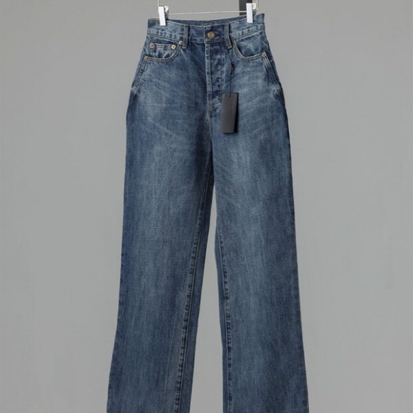 생** 수입고급 세미 와이드 데님진 (여성)