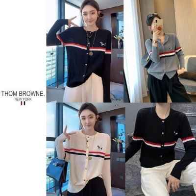 톰* 삼색라인 퍼피 가디건 (여성)