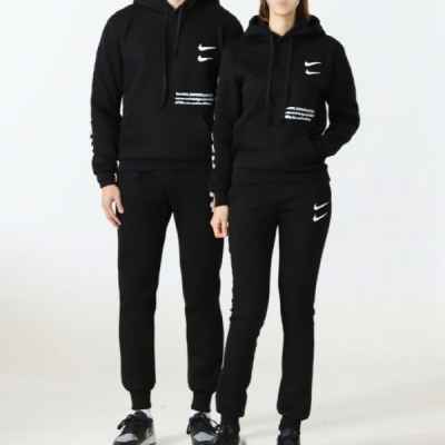 나** 남여공용 더블 스우시 후드 기모 조거 SET