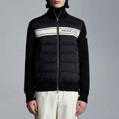 패딩 니트 집업 가디건