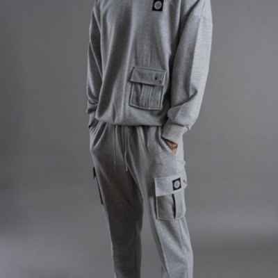 기모 트랙 카고 트레이닝 세트