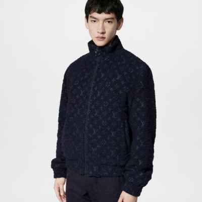 루* 23FW 모노그램 울 부클레 지퍼 후리스 - 수입