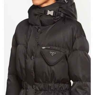 프** 여성 Logo-plaque quilted gabardine 로고 플랙 퀼티드 개버딘 패딩