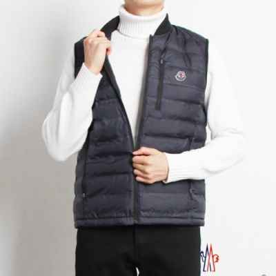 시보리 지퍼 경량 조끼패딩