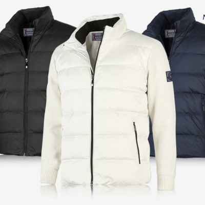 22F/W 감마블루 니트패딩집업