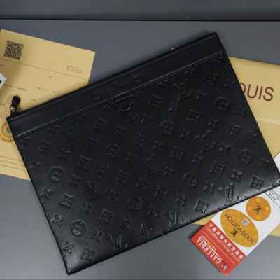 루* 블랙 포쉐트 모노그램 섀도우 클러치