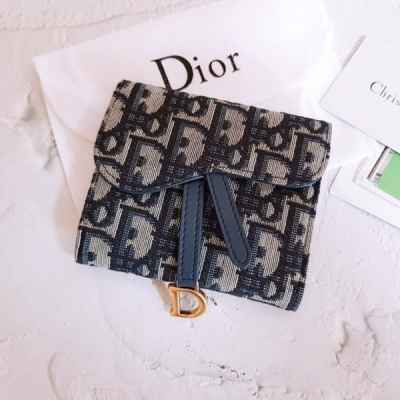 디* 오블리크 새들 여성 반지갑