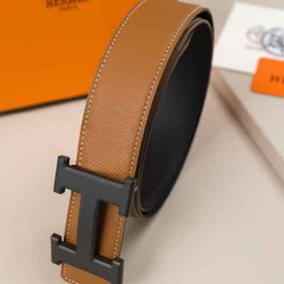 에*** 수입고급 H 벨트 버클 & 리버서블 가죽 스트랩 양면벨트